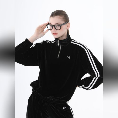 CLUT STUDIO ベルベットパンツ　猫 CLUTSTUDIO（クルロトスタジオ）の「【CLUT STUDIO 】cat velvet