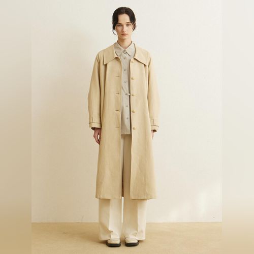 ■NICE CLAUP(ナイスクラブ)Embroidered point mac coat Designer fashion, Seoul-fully created | W Concept