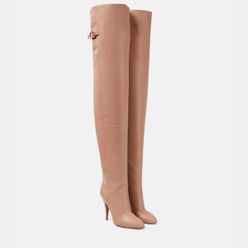 Valentino rockstud over hot sale the knee boots