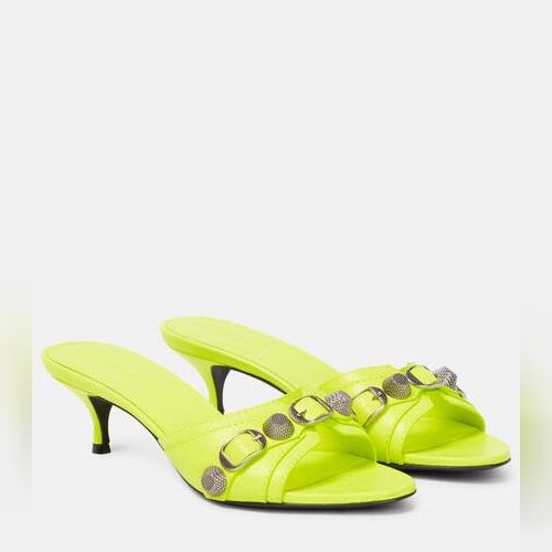 Balenciaga lime hot sale green sandals