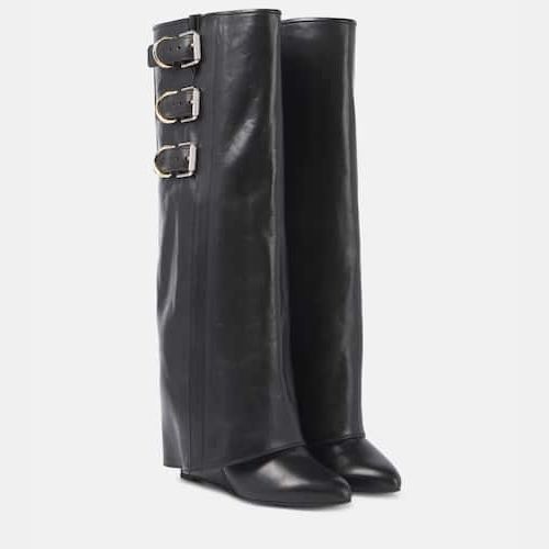 Givenchy Leather Knee High Boots for Women | Modalova
