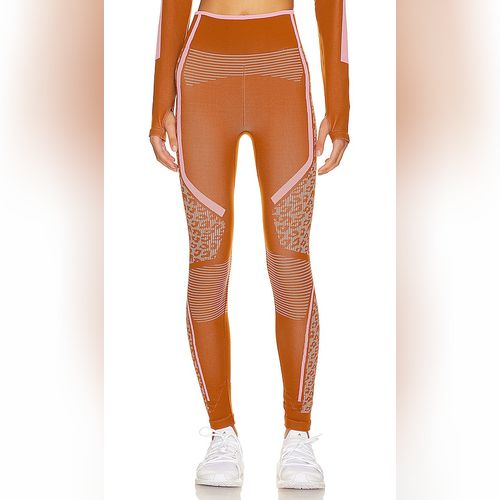 adidas by Stella McCartney Women's TrueStrength Seamless Leggings in Orange