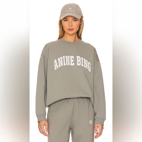 Anine Bing Tyler Paris Sweatshirt in Grey