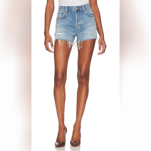 Size 24 on sale denim shorts
