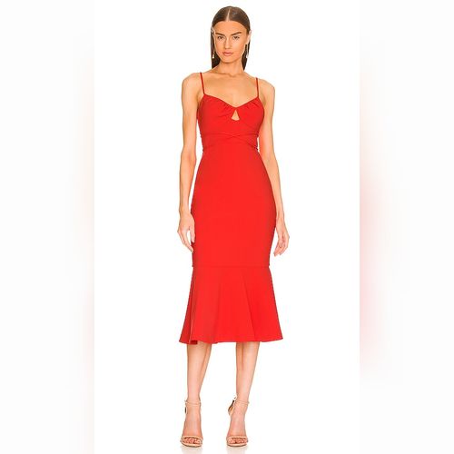 Likely red dress top